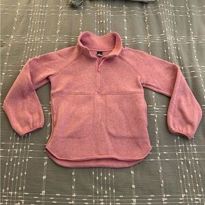 Pink Quarter-Zip Pullover